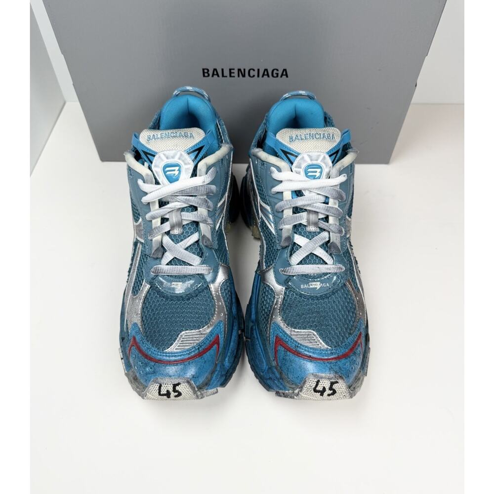 Size 45EU/12US - Balenciaga Runner Marathon Blue Unreleased💙 NEW/RETAIL $1.4K! - Picture 3 of 11